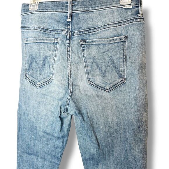 Mother Denim the Stunner Ankle Fray Skinny Jeans Graffiti Girl Women’s Size 27 - Picture 5 of 11